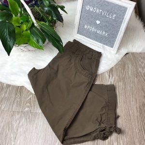 Izod Brown Cotton Capris Size 8